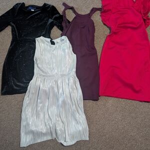 Simply Styled White Sleeveless Asymmetrical Cocktail Dress